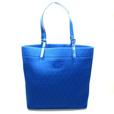 michael kors neoprene tote royal blue